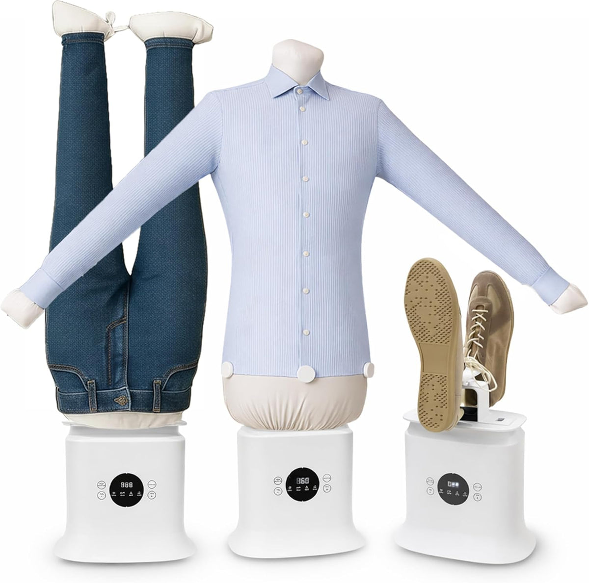 Vaporizador e Secador de Roupas 3-em-1 Automático 1250W