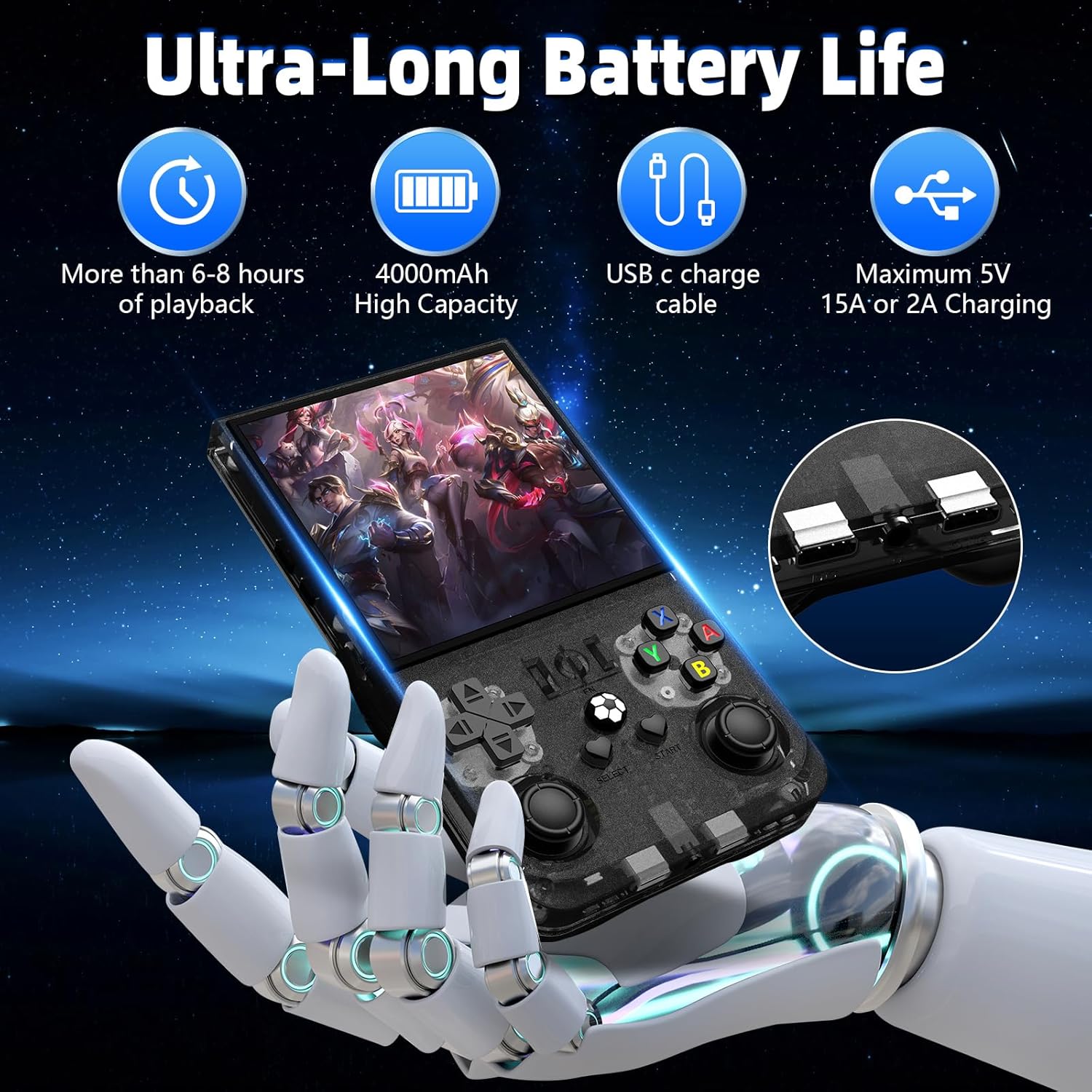 Console portátil de jogos retrô